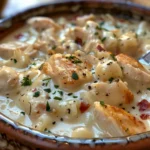Delicious Bowl of Chicken Alfredo Soup