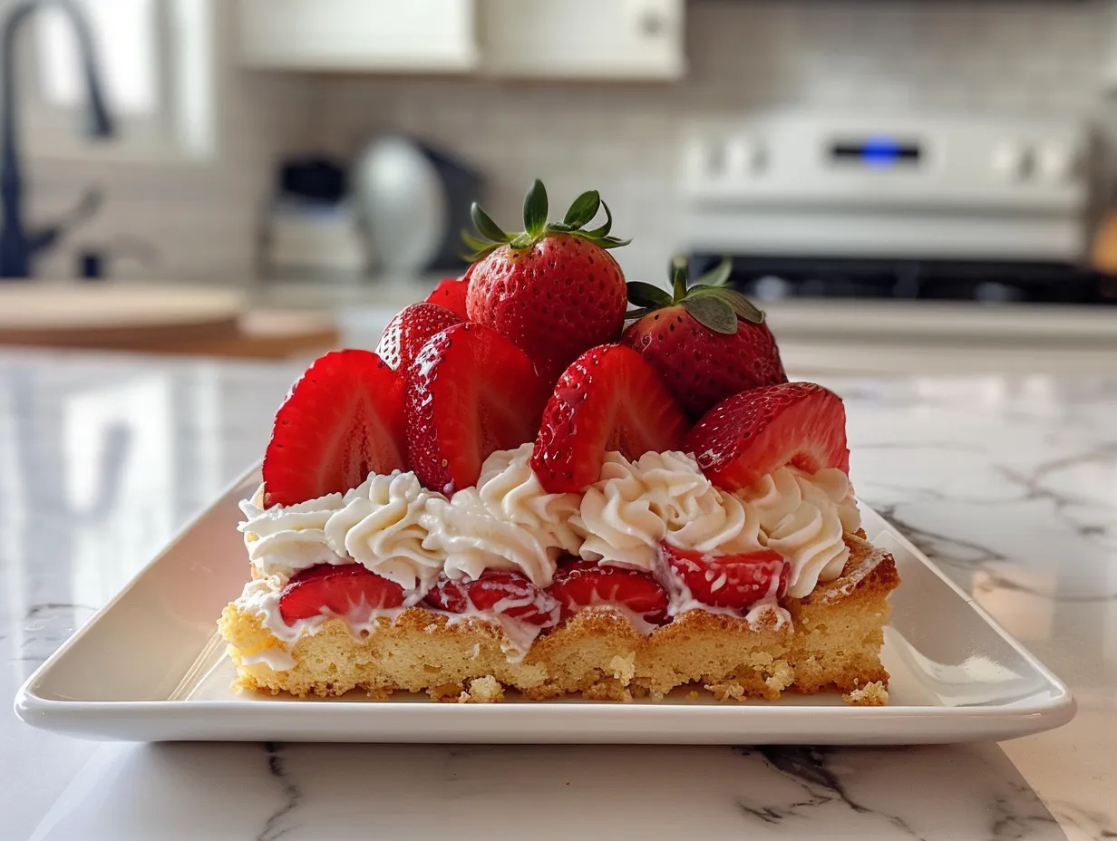 Delicious Strawberry Shortcake Cake