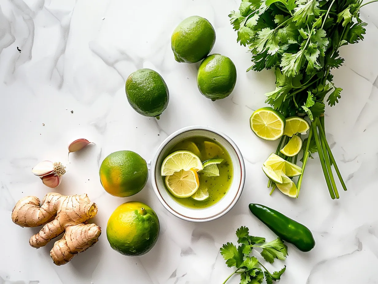 Fresh ingredients for making Southwest Chicken Soup