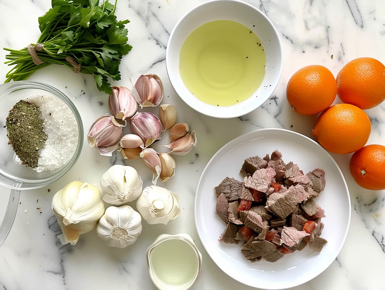 All of the ingredients you need to make a delicious bowl of Philly Cheesesteak Soup