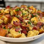 Bacon Cornbread Stuffing on Display