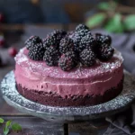Blackberry Velvet Gothic Cake Display
