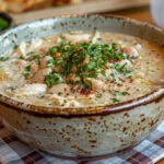 Bowl of White Chicken Chili