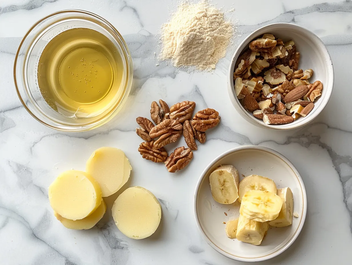 Ingredients for making Burnt Honey Pie