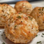 Close up of a Cheddar Ranch Cheeseball
