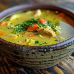 Comforting Bowl of Turmeric Chicken Soup
