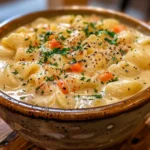 Delicious bowl of Creamy Pasta Soup