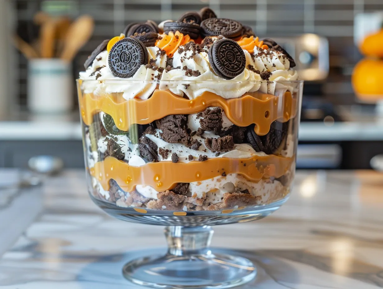 Festive Halloween Oreo Dirt Cake