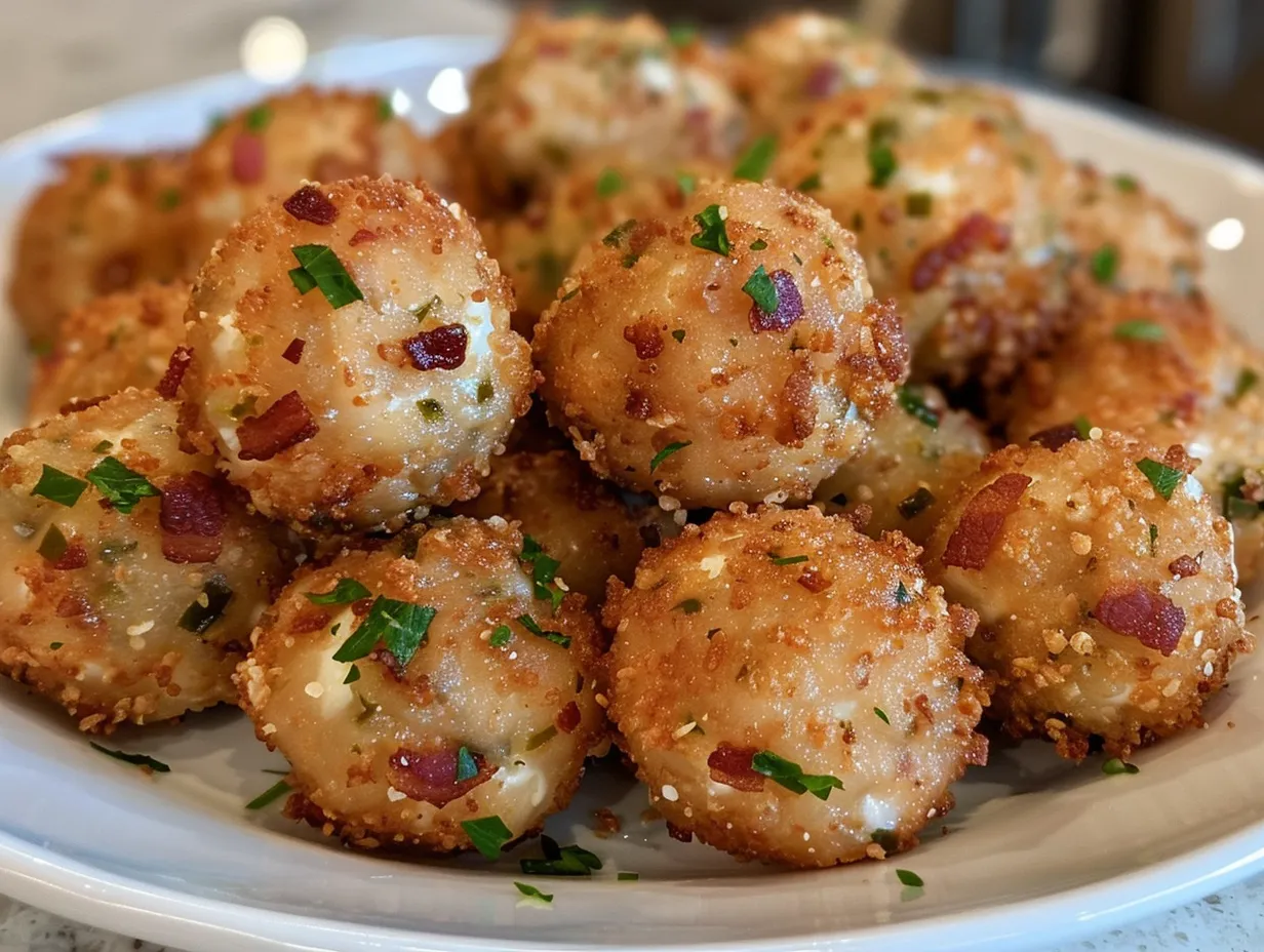 Finished bacon jalapeño cream cheese balls