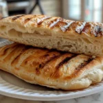 Golden No-Knead Panini Bread Loaf
