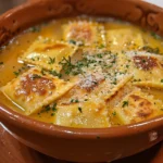 Heartwarming Bowl of Ravioli Soup