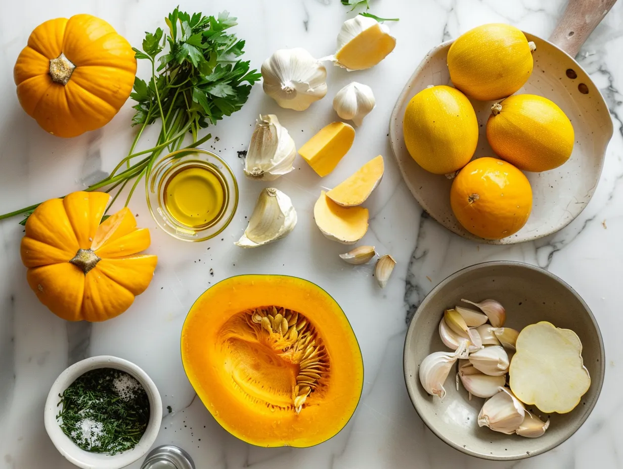 Ingredients for making Southern Squash Casserole