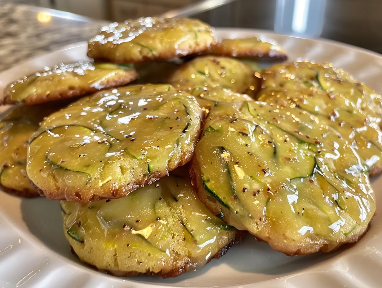Lemon Glazed Zucchini Cookies Display