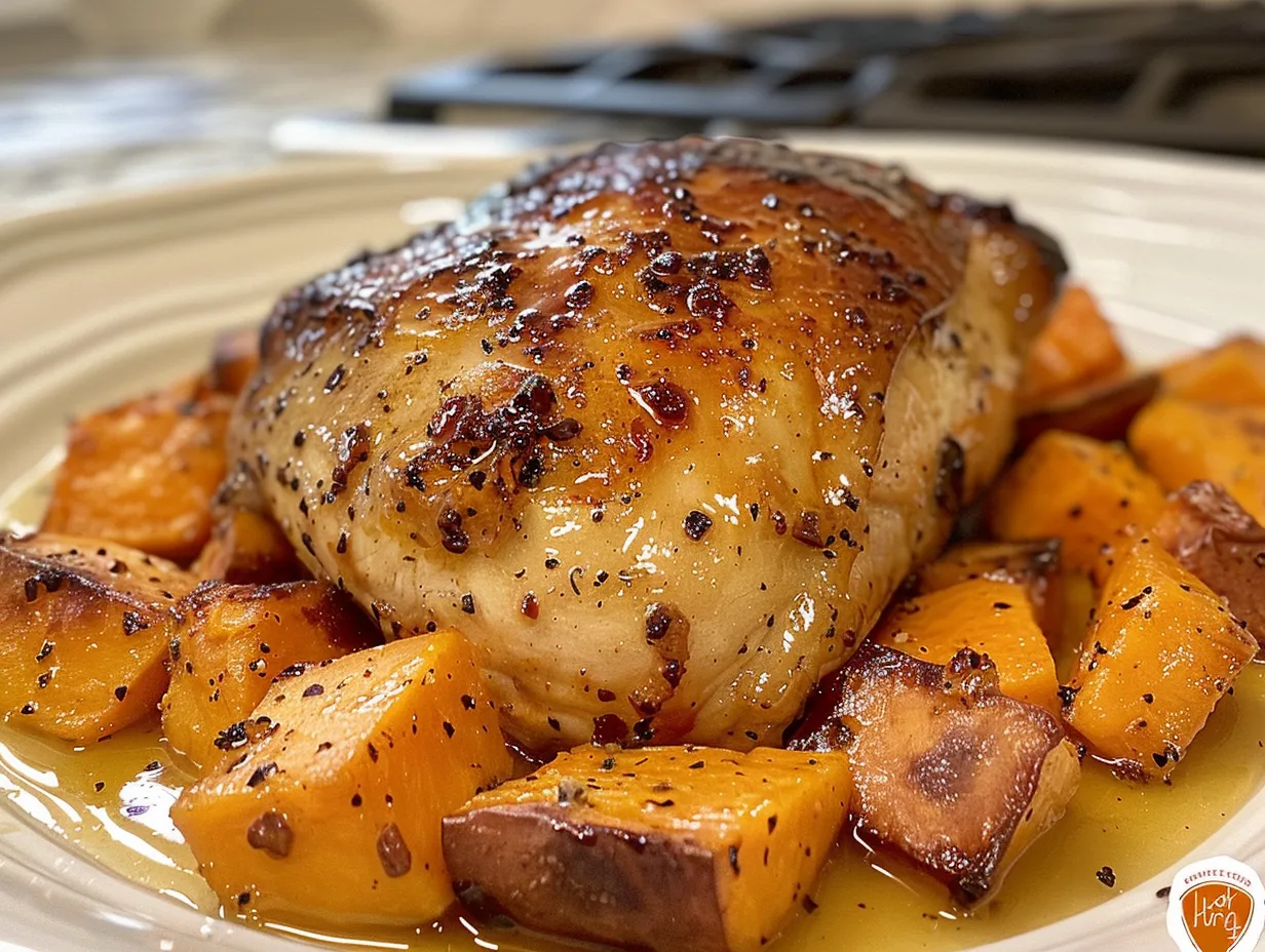 Maple-Glazed Chicken with Sweet Potatoes