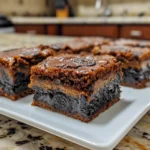 Overhead Shot of Halloween Oreo Brownie Bars