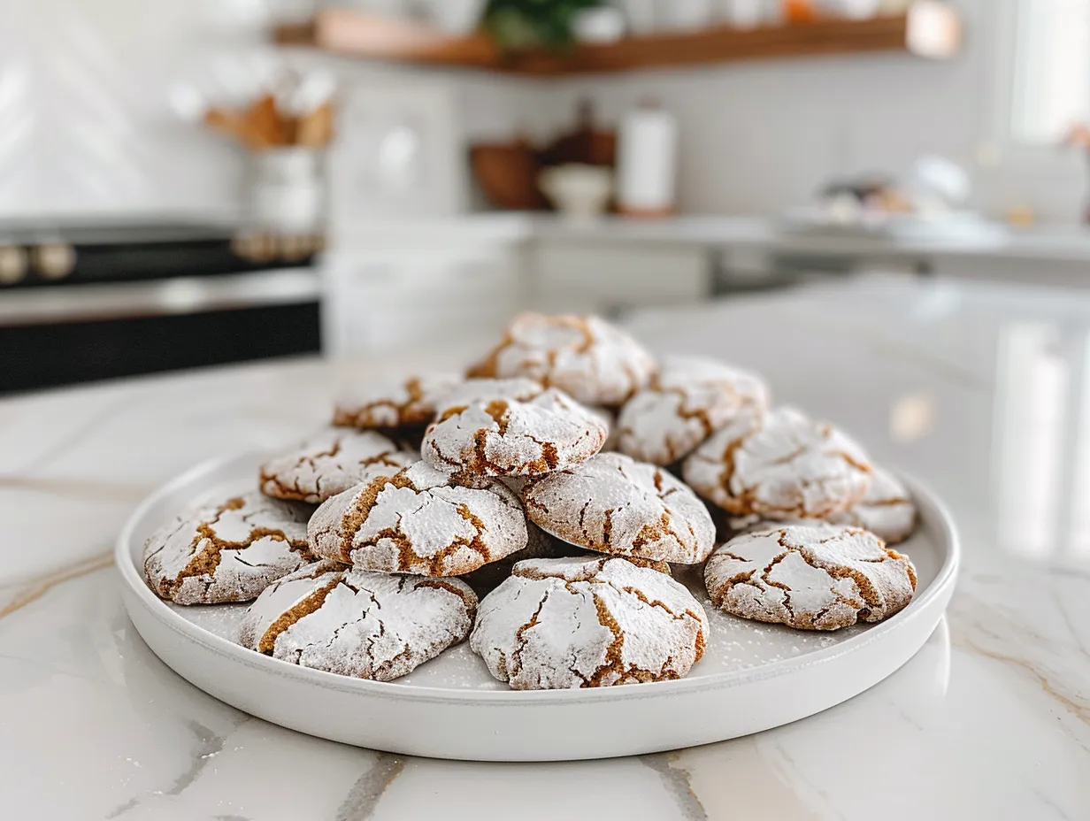 Spooky Halloween Crinkle Cookies