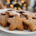 A close-up photo of a plate of gingerbread cookies