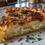 A slice of homemade Irish Potato Pie