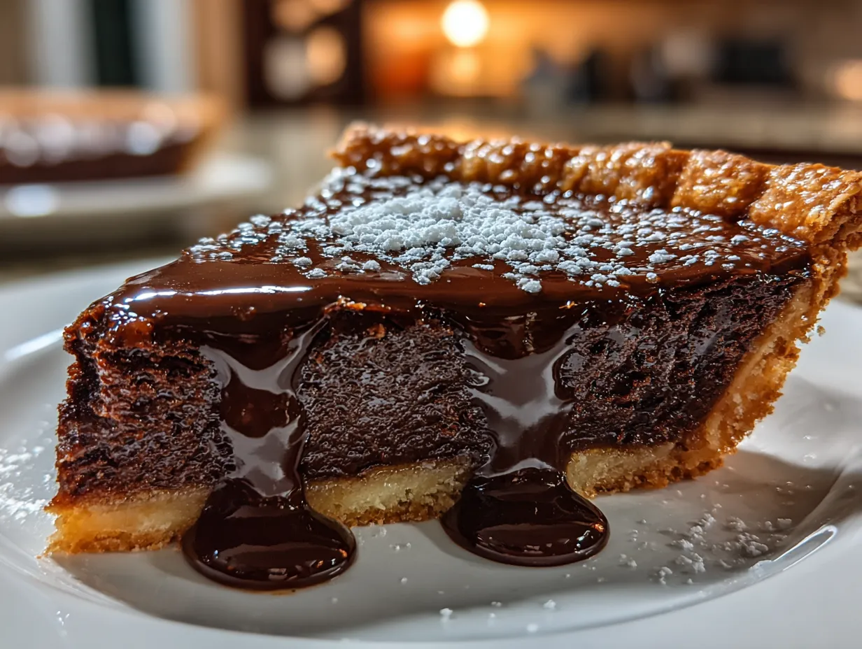 A Slice of Old Fashioned Chocolate Pie