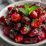 A Vibrant Bowl of Homemade Cranberry Salsa