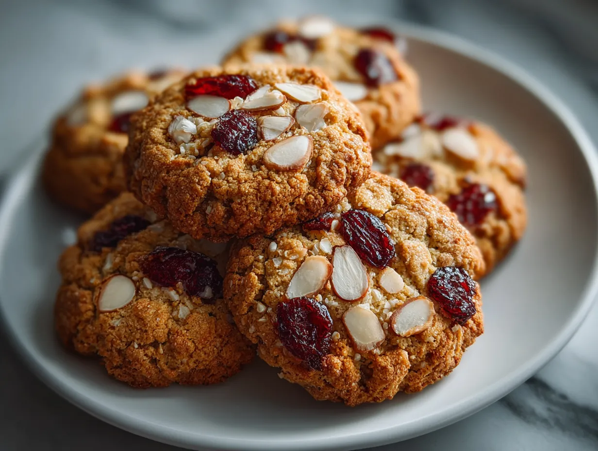 Finished Almond Cherry Cookies