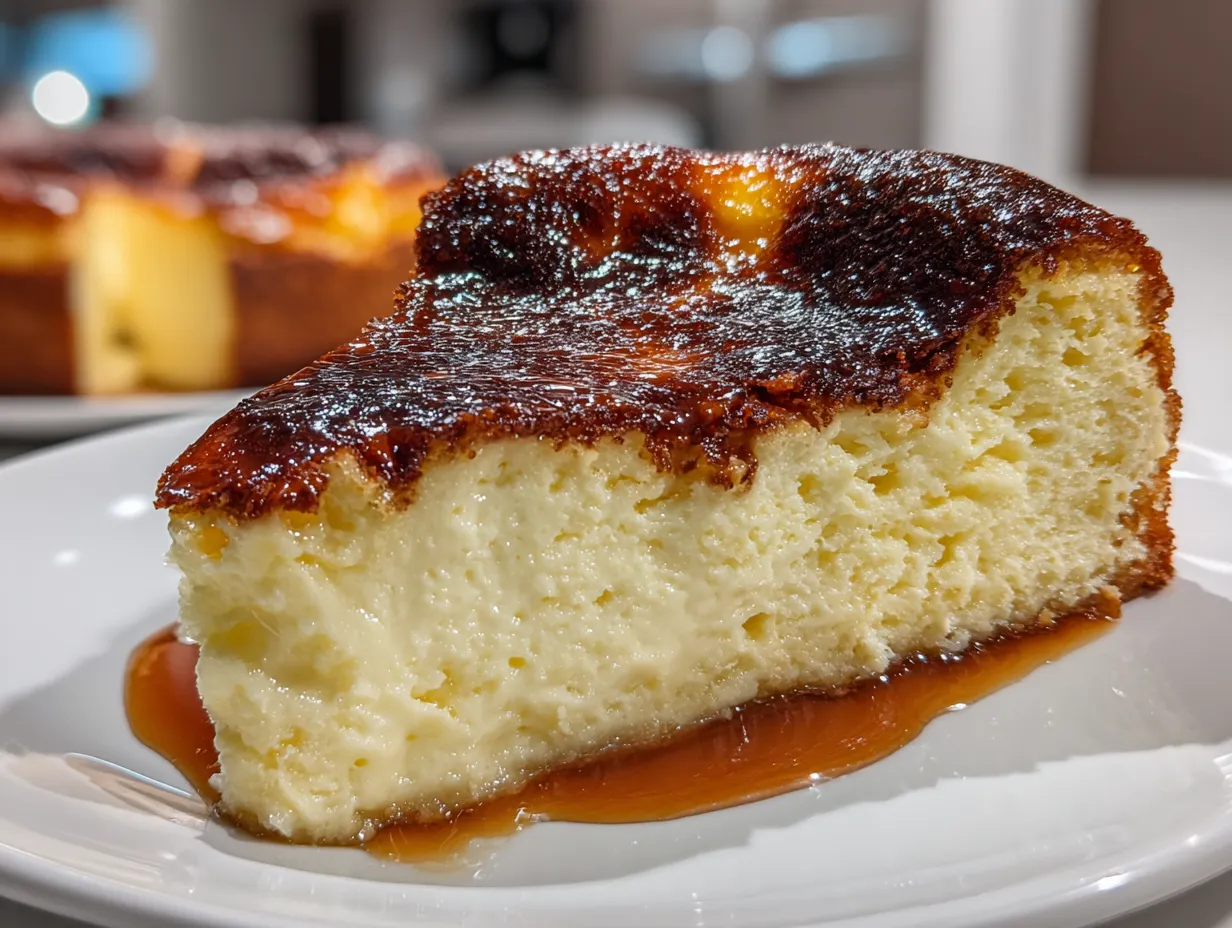 Burnt Basque Cheesecake on Display