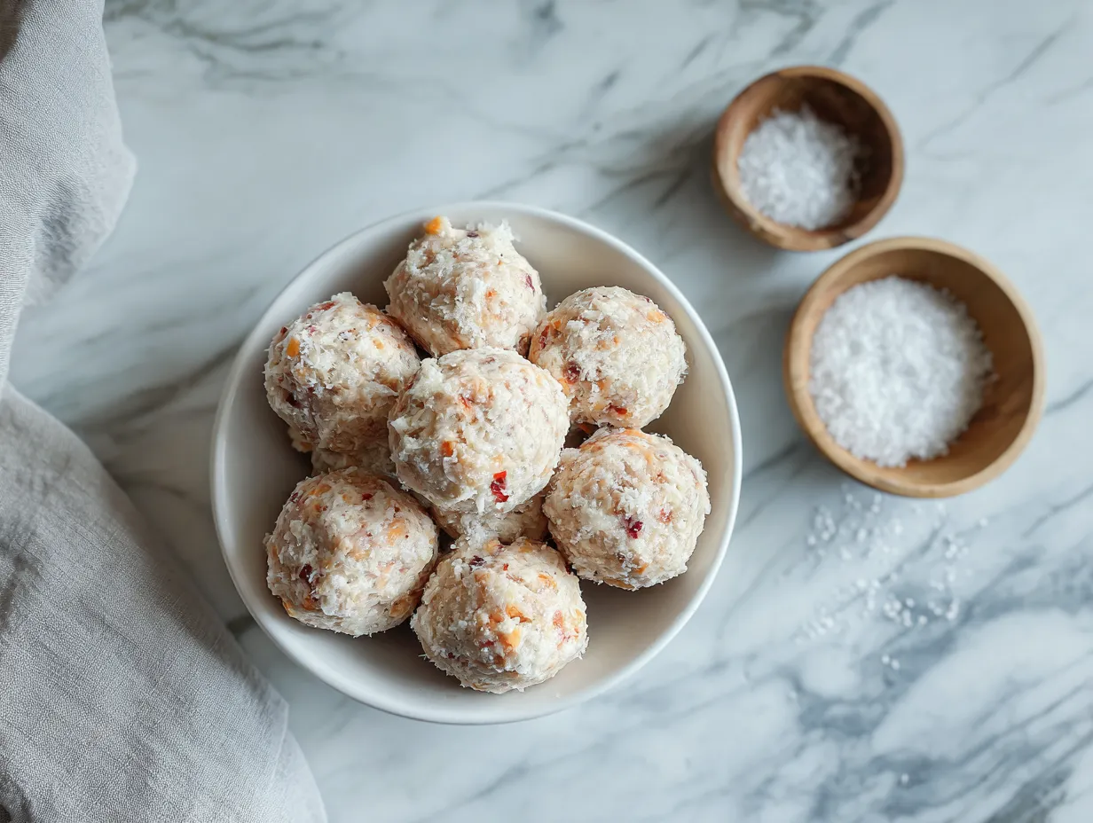 Ingredients for Cheesy Rotel Sausage Balls