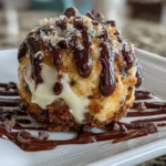 Chocolate Chip Cheesecake Ball on Display