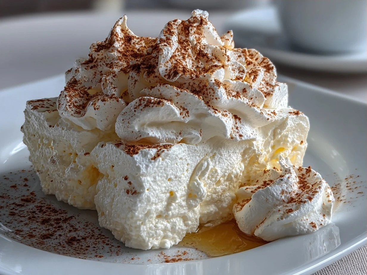 Finished Christmas Cool Whip Candy cut into squares and dusted with powdered sugar.