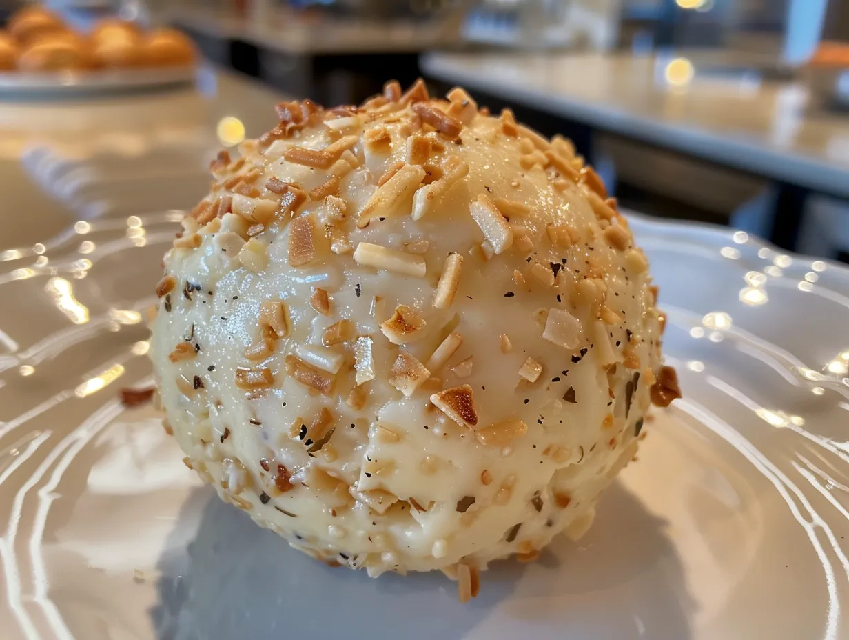 Classic Cheese Ball with Crackers