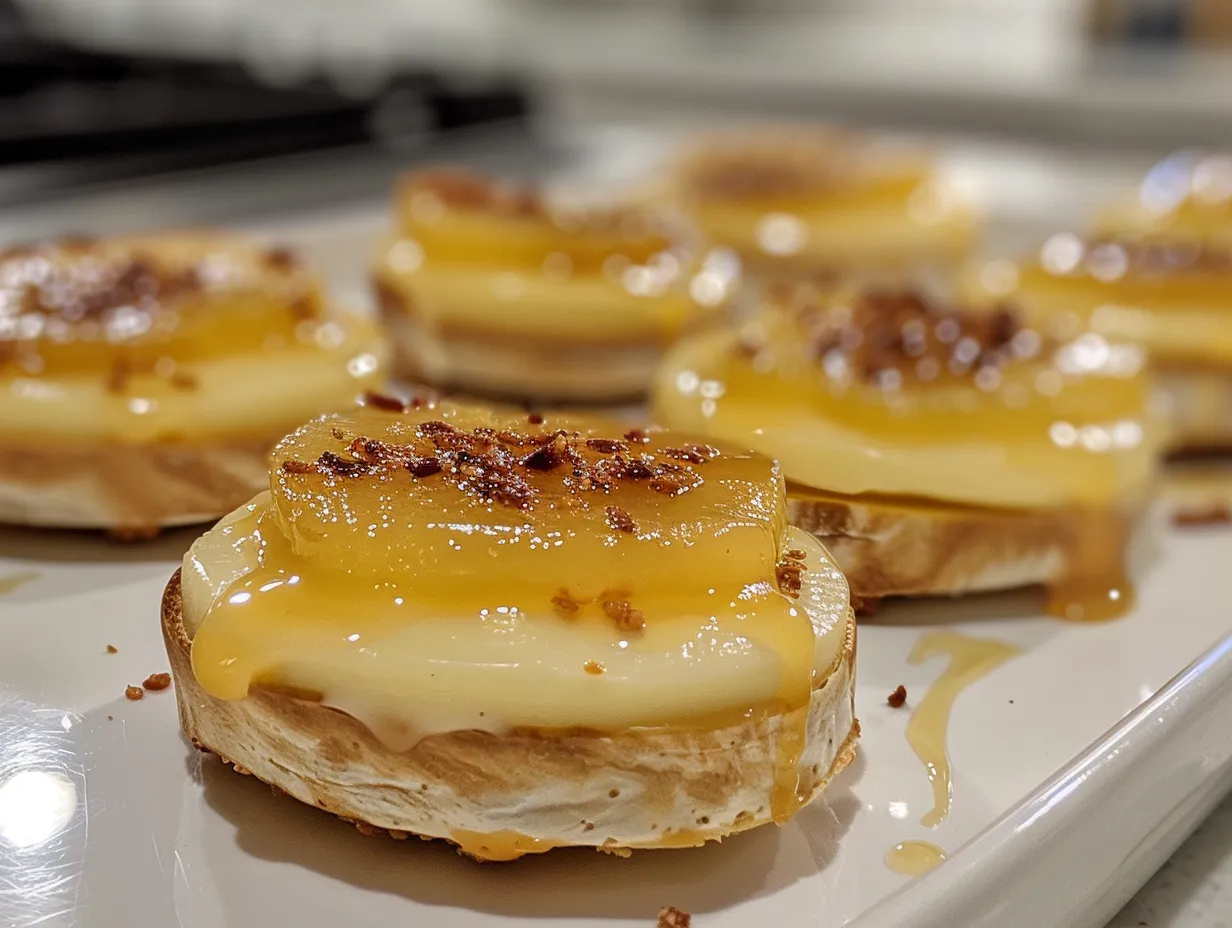 Delicious Apple Butter Brie Bites Ready to Serve