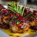 Delicious Cranberry Turkey Meatballs Appetizer