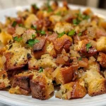 Delicious Turkey Crockpot Stuffing Ready to Serve