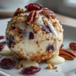 Festive Cranberry Pecan Cheesecake Ball
