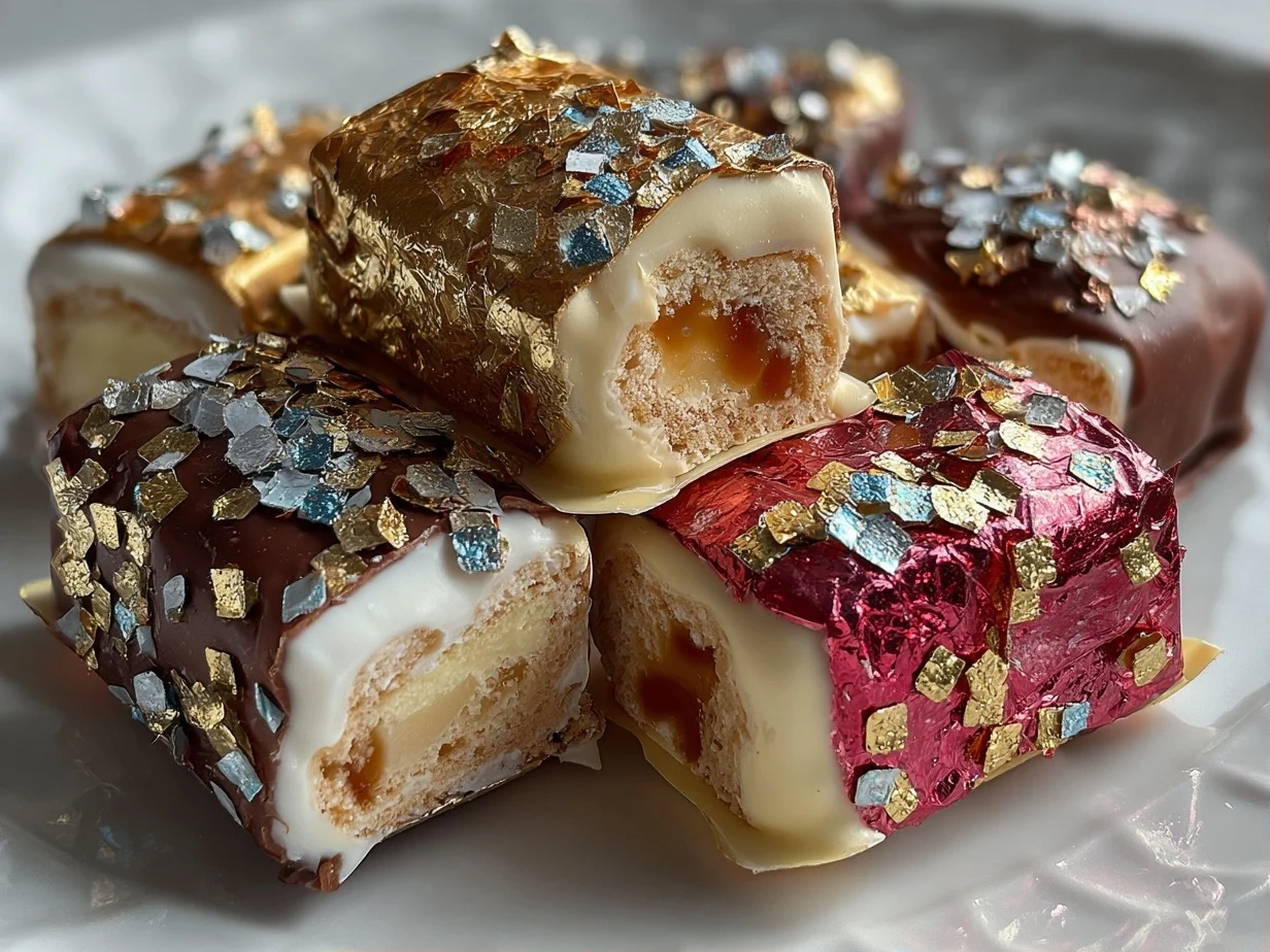 Finished Christmas Cracker Candy broken into pieces.