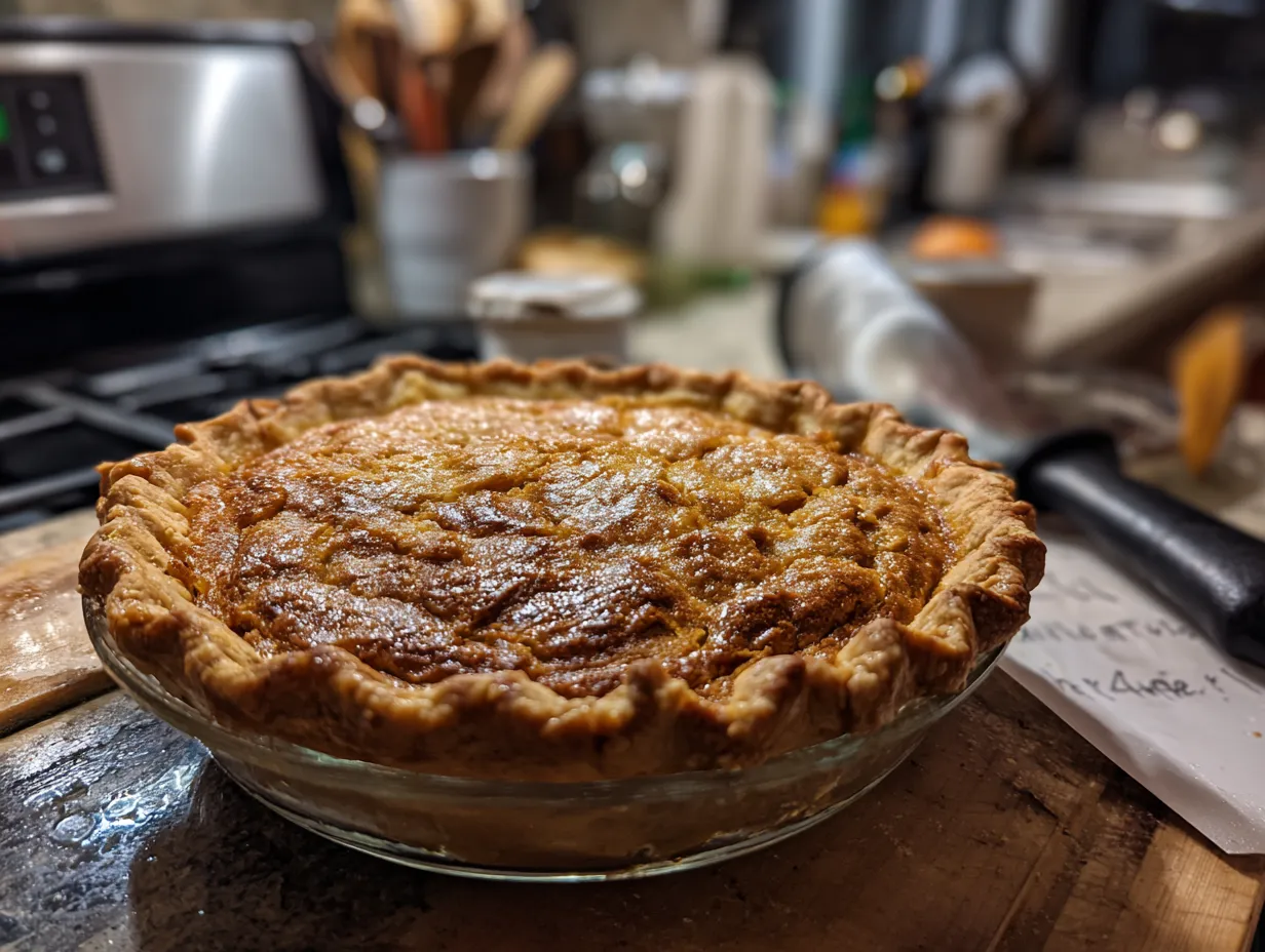 Finished Pumpkin Cookie Pie ready to serve