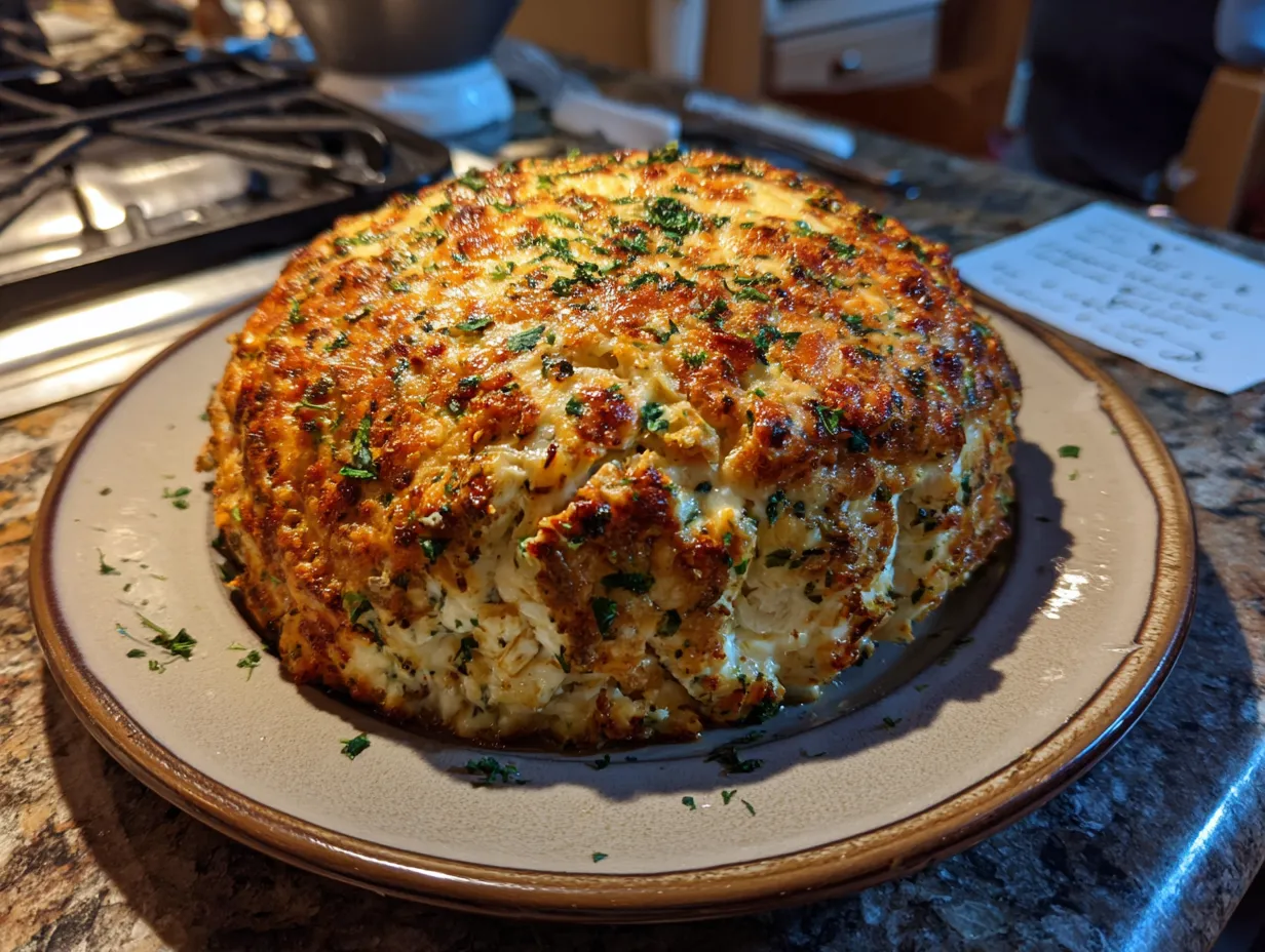 Finished spicy jalapeño popper cheese ball ready to serve