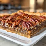 Gooey Pecan Pie Bars Display