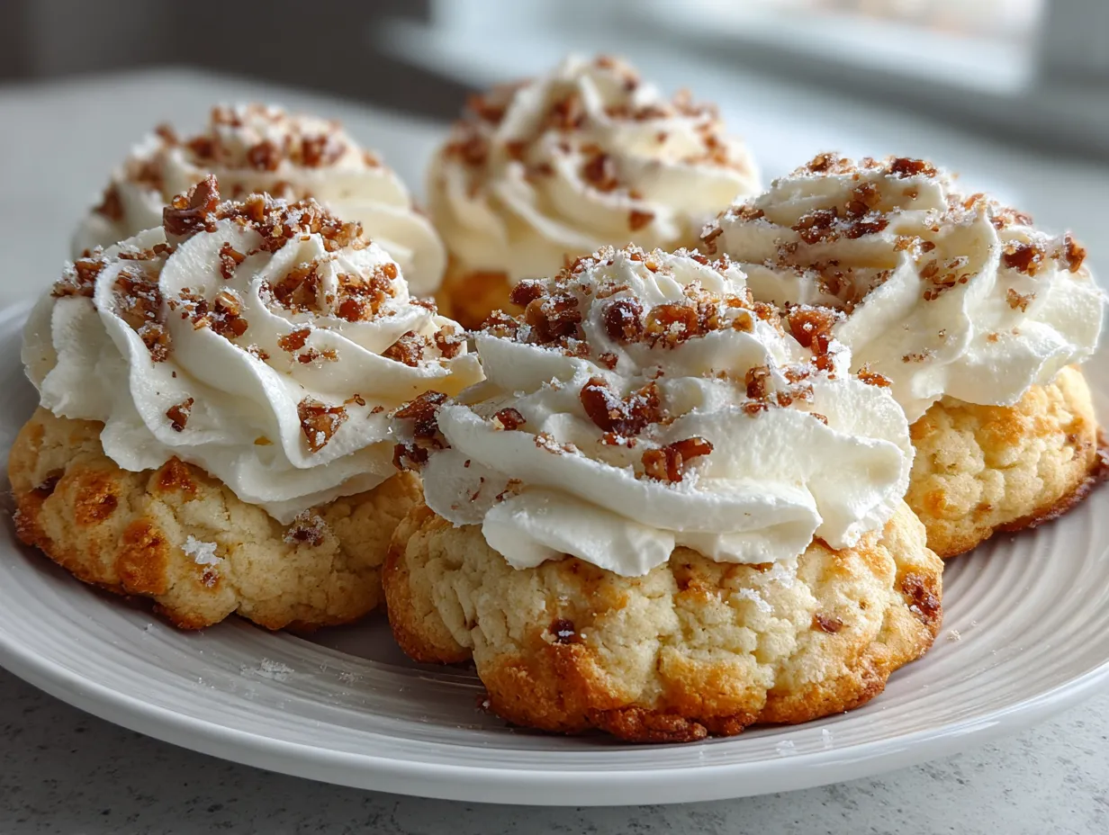 Easy Cool Whip Cookies on a plate