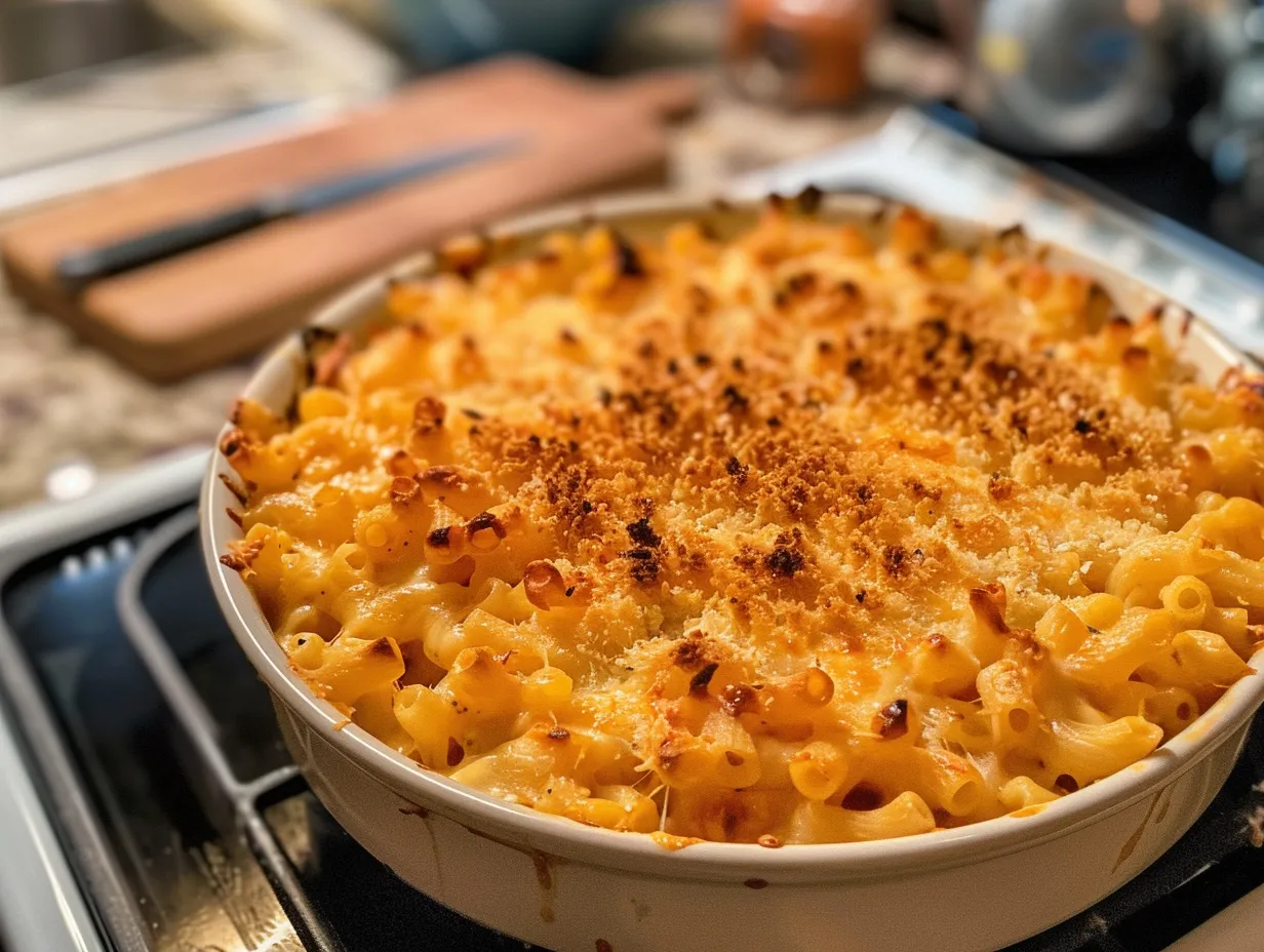 Delicious, homemade Baked Mac and Cheese