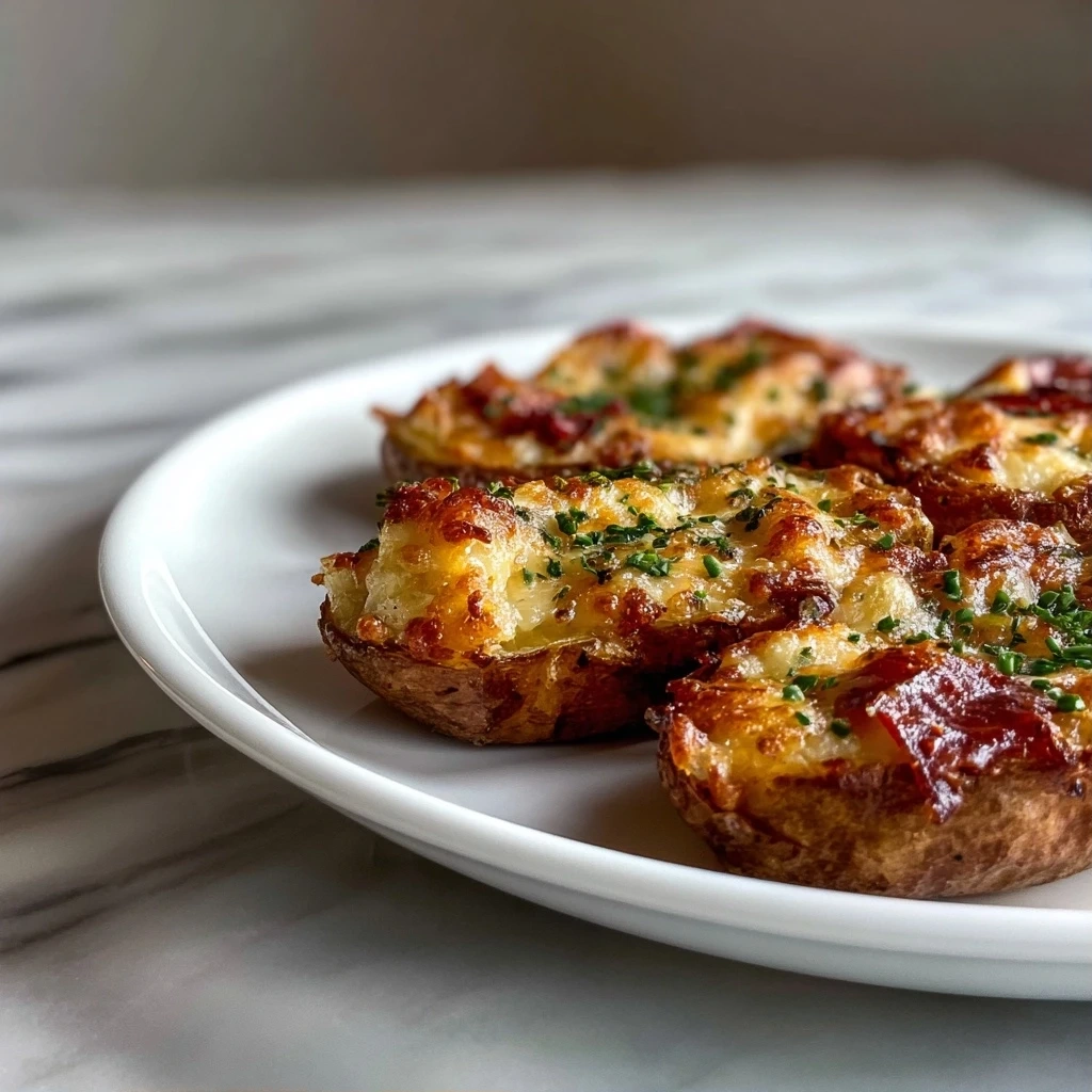 Homemade Cheesy Potato Skins