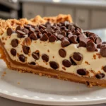 Homemade Chocolate Chip Cannoli Pie on Display