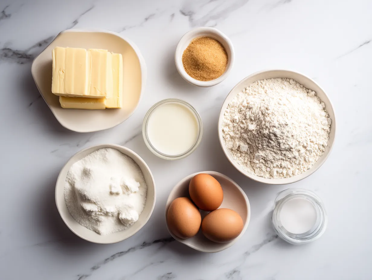 Ingredients for Caramel Apple Cheesecake Bars: graham crackers, sugar, butter, cream cheese, apples, cinnamon, caramel sauce, and pecans