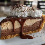 No-Bake Chocolate Peanut Butter Pie Ready to Eat