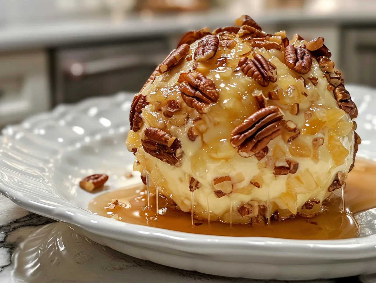 Pineapple Pecan Cheese Ball Appetizer