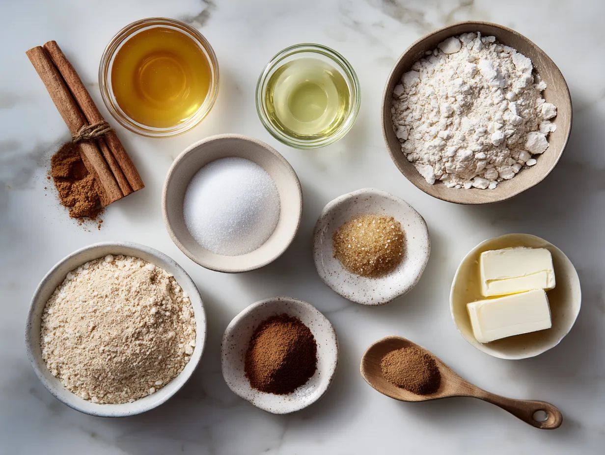 Ingredients for making apple cider whoopie pies