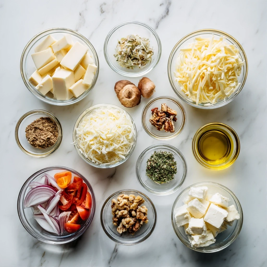 Ingredients needed to make cheese fondue