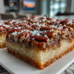 Southern Pecan Pie Bars Fresh From the Oven