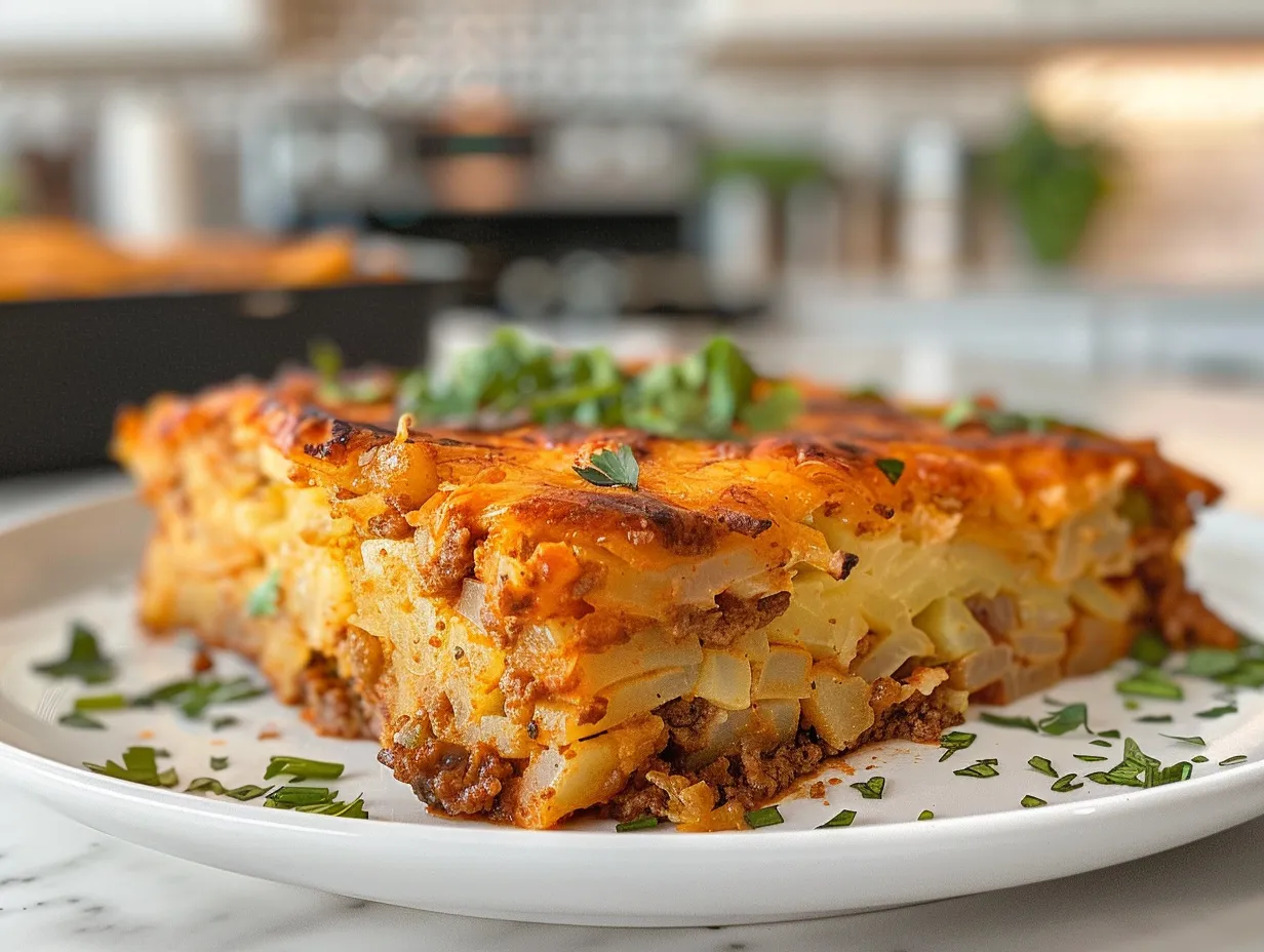 Taco Hashbrown Casserole Display