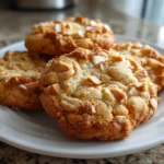 Warm homemade soft peanut butter cookies cooling on a wire rack.